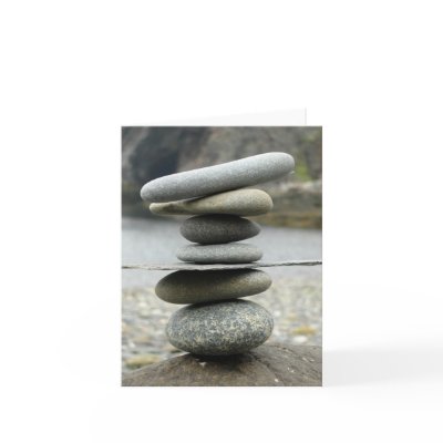 A Stack of Rocks Note Card by maboles