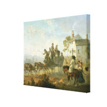 A Stage Coach on a Country Road, 1792 (oil on pane canvas prints