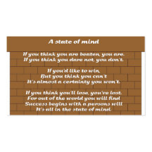 A State of Mind Business Cards