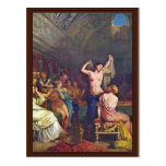 A Steam Bath Details By Chassériau Théodore Postcard