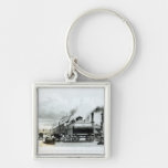 A Steam-Engine Manufactory and Iron Works Keychains