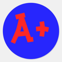 A+ sticker