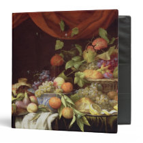 A Still Life of Fruit on a Draped Ledge binders