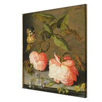 A Still Life with Roses on a Ledge canvas prints
