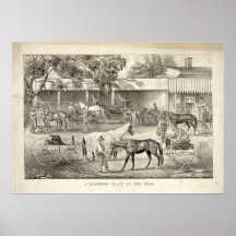 A "Stopping Place" On The Road Print