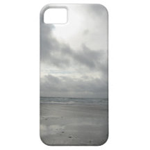 A stormy afternoon on a beach in Pembrokeshire iPhone 5 Cases