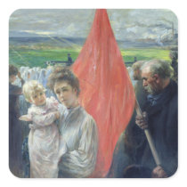 A Strike at Saint-Ouen, 1908 Sticker