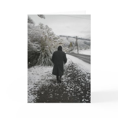 A Stroll in the Snow Greeting Card by ChristmasSpirit