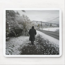 A Stroll in the Snow Mouse Mat