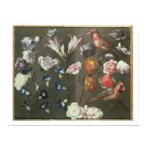 A Study of Peonies, Convolvulus, Lilies and two Fi posters
