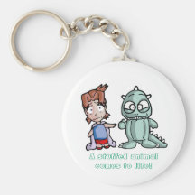 A stuffed animalcomes to life! key chain