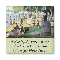 A Sunday Afternoon on La Grande Jatte by Seurat Magnets