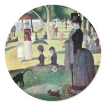 A Sunday Afternoon on La Grande Jatte by Seurat Stickers