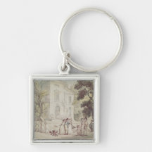 A Sunday Afternoon Promenade Key Chains