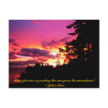 A sunset in time Orcas Island Sunset postcard