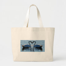 A Swan Heart Kiss, Reflections of Love Bags