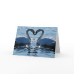 A Swan Heart Kiss, Reflections of Love Card