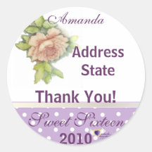 A Sweet Sixteen Rose Sticker-Customize