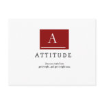 A T T I T U D E, Success starts herege... Post Cards