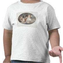 A Tea Garden, colour stipple engraving after Morla T-shirt