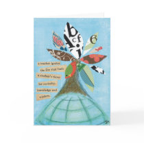 A teacher ignites the fire greeting card