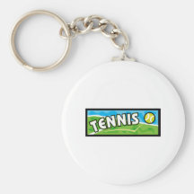 A Tennis Logo Key Chain