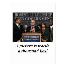 A thousand lies post cards