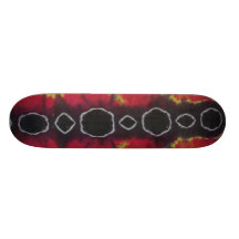 A Tie Dye Skateboard - Tiki Lines