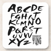 A to Z Alphabetic Letters Coasters