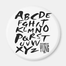 A to Z Alphabetic Letters Refrigerator Magnets
