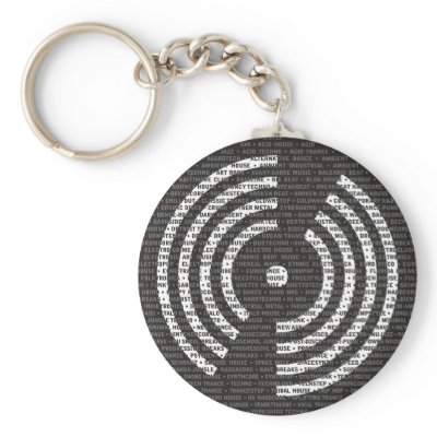 A to Z Electronic Music Keychain by Madinagoodway