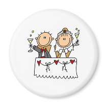 A Toast To The Bride And Groom Magnet
