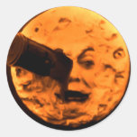 A Trip to the Moon (Blood Orange Sepia) Stickers