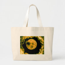 A Trip to the Moon Canvas Bags