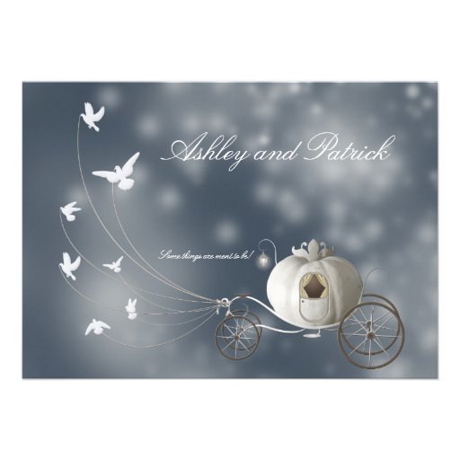 A True Fairy Tale Wedding Custom Invites