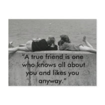 A True Friend Postcards