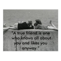 A True Friend Postcards