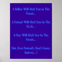 A true friend posters