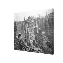 A Two Gun Battery during the Crimean War, c.1855 Stretched Canvas Prints