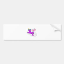 A unicorn wearing a sombrero bumper sticker