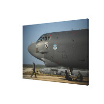 A US Air Force aircrew prepares a B-52 Gallery Wrapped Canvas