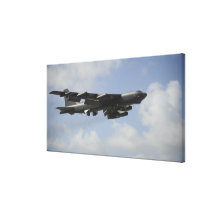 A US Air Force B-52 Stratofortress in flight Canvas Prints