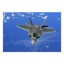 A US Air Force F-22 Raptor in flight near Guam Art Photo