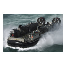A US Navy Landing Craft Air Cushion Photo Art