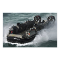 A US Navy Landing Craft Air Cushion