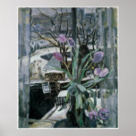 A Vase of Tulips in Front of a Window Posters