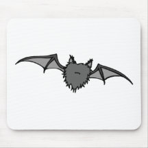 A Very Fuzzy Bat Mouse Pads