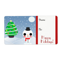 A Very Kawaii Christmas Shipping Labels