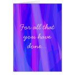 A very special "Thank You" Greeting Card