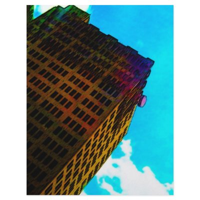 A vibrant and tall building against the  blue sky personalized letterhead by stanthos